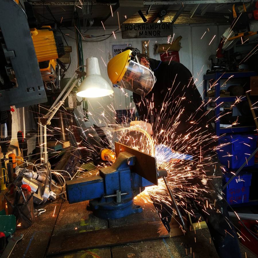 Workshop sparks - tool sharpening and metalwork