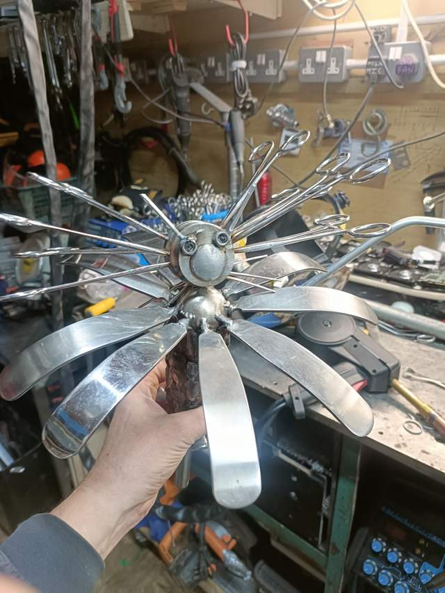 Work in progress on the bench